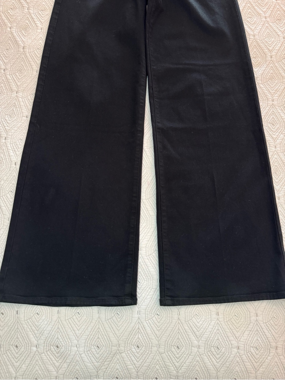 Paige Anessa 31" Wide Leg Jean High Rise Black Shadow, Size 27 - Picture 7 of 16
